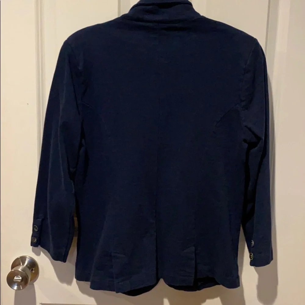 Lucky Brand Navy Casual Blazer EUC